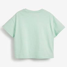 Load image into Gallery viewer, Mint Green Cat Appliqué T-Shirt (3mths-6yrs)