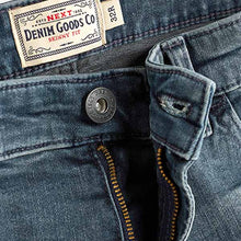 Load image into Gallery viewer, Smokey Blue Skinny Fit Denim Shorts