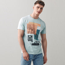 Load image into Gallery viewer, Mint Green 4x4 Truck Regular Fit Graphic T-Shirt