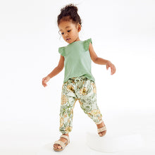 Load image into Gallery viewer, Sage Green Floral Vest (3mths-6yrs)