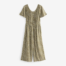 Load image into Gallery viewer, Khaki Green Off Shoulder Jumpsuit