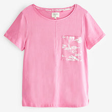 Load image into Gallery viewer, Pink Palm Print Cotton Jersey Short Set Pyjamas