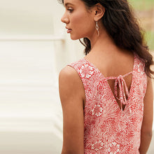 Load image into Gallery viewer, Morris & Co Print Linen Blend Summer Shift Dress