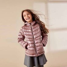Load image into Gallery viewer, Pink Shower Resistant Padded Coat (3-12yrs)