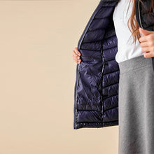 Load image into Gallery viewer, Navy Blue Shower Resistant Padded Coat (3-12yrs)