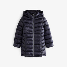 Load image into Gallery viewer, Navy Blue Shower Resistant Padded Coat (3-12yrs)
