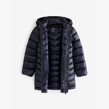 Load image into Gallery viewer, Navy Blue Shower Resistant Padded Coat (3-12yrs)