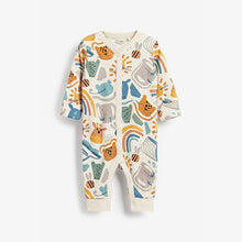 Load image into Gallery viewer, Animal Rib Footless Sleepsuits 3 Pack (0mth-18mths)
