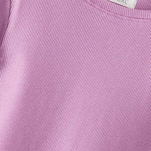 Load image into Gallery viewer, Lilac Purple Long Sleeve Ribbed Top (3-12yrs)