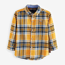 Load image into Gallery viewer, Yellow Long Sleeve Check Shirt (3mths-5yrs)
