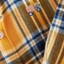 Load image into Gallery viewer, Yellow Long Sleeve Check Shirt (3mths-5yrs)