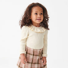 Load image into Gallery viewer, Ecru Cream Marl Frill Neck Jumper (3mths-5yrs)