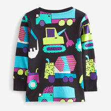 Load image into Gallery viewer, Fluro Digger 3 Pack Snuggle Pyjamas (12mths-6yrs)