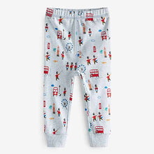 Load image into Gallery viewer, Blue/White London Dino Bus 3 Pack Snuggle Pyjamas (9mths-6yrs)