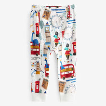 Load image into Gallery viewer, Blue/White London Dino Bus 3 Pack Snuggle Pyjamas (9mths-6yrs)