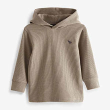 Load image into Gallery viewer, Neutral Textured Jersey Dino Spikes Hoodie (3mths-5yrs)