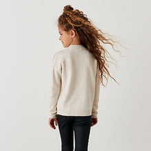 Load image into Gallery viewer, Ecru Cream Sequin Star Jumper (3-12yrs)