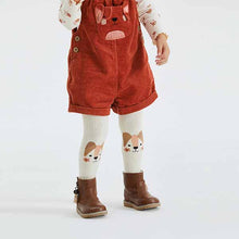 Load image into Gallery viewer, Rust Brown Cord Dungaree 3 Piece Set (3mths-6yrs)