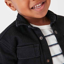 Load image into Gallery viewer, Black Long Sleeve Denim Shirt (3mths-5yrs)