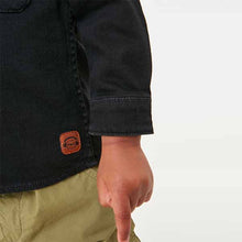 Load image into Gallery viewer, Black Long Sleeve Denim Shirt (3mths-5yrs)