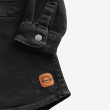 Load image into Gallery viewer, Black Long Sleeve Denim Shirt (3mths-5yrs)