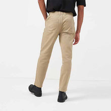 Load image into Gallery viewer, Stone Straight Fit Stretch Utility Chino Trousers
