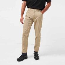 Load image into Gallery viewer, Stone Straight Fit Stretch Utility Chino Trousers