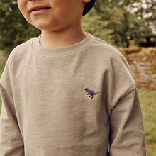 Load image into Gallery viewer, Charcoal Grey Long Sleeve T-Shirt And Leggings Set (3mths-5yrs)