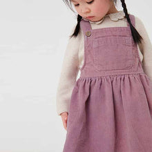 Load image into Gallery viewer, Lilac Purple Cord Pinafore (3mths-6yrs)