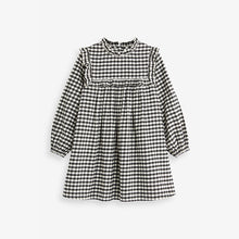 Load image into Gallery viewer, Black /White Gingham Check Dress (3-12yrs)