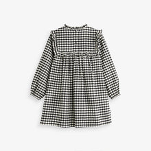 Load image into Gallery viewer, Black /White Gingham Check Dress (3-12yrs)