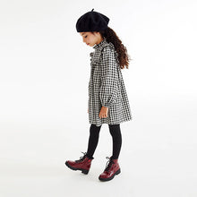 Load image into Gallery viewer, Black /White Gingham Check Dress (3-12yrs)