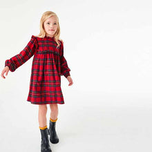 Load image into Gallery viewer, Red Check Dress (3-12yrs)
