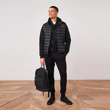 Load image into Gallery viewer, Black Shower Resistant Lightweight Puffer Gilet