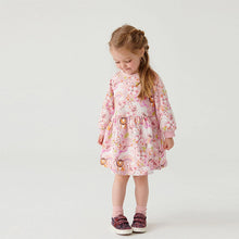 Load image into Gallery viewer, Pink Unicorn Sweat Dress (3mths-6yrs)