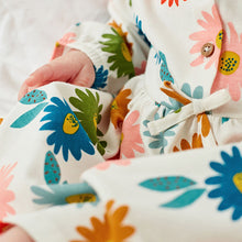 Load image into Gallery viewer, Green/Cream Floral 2 Pack Baby Jersey Dresses (0mths-18mths)