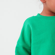 Load image into Gallery viewer, Bright Green Sweatshirt Soft Touch Jersey (3mths-5yrs)