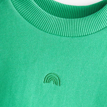 Load image into Gallery viewer, Bright Green Sweatshirt Soft Touch Jersey (3mths-5yrs)