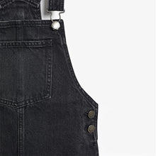 Load image into Gallery viewer, Black Denim Pinafore (3-12yrs)