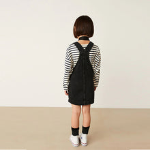 Load image into Gallery viewer, Black Denim Pinafore (3-12yrs)