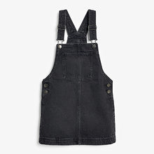 Load image into Gallery viewer, Black Denim Pinafore (3-12yrs)