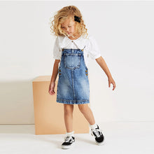 Load image into Gallery viewer, Blue Denim Pinafore (3-12yrs)