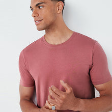 Load image into Gallery viewer, Soft Pink Slim Fit Essential Crew Neck T-Shirt
