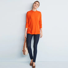 Load image into Gallery viewer, Orange Cosy Lightweight Longline Jumper