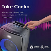 Load image into Gallery viewer, VERTUX Troop 60W Wireless Gaming Speaker (built-in Mic and instrument inputs)