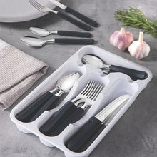 Load image into Gallery viewer, TRAMONTINA Tulum SS Cutlery Set & organizer tray (25 pcs)