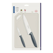 Load image into Gallery viewer, TRAMONTINA Meat and Vegetables Kit SS Blades & Cutting Board