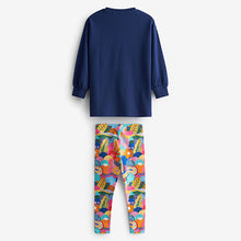 Load image into Gallery viewer, Blue Rainbow Dreams Rainbow Dreams Cuffed Long Sleeve Top & Legging Set (3-12yrs)