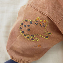 Load image into Gallery viewer, Rust Brown 2 Piece Cord Dungarees With Bodysuit (0mths-18mths)