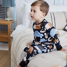 Load image into Gallery viewer, Blue/ Tan Brown 3 Pack Snuggle Pyjamas (12mths-6yrs)